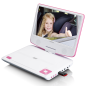 LENCO DVP-910PK Tragbarer DVD-Spieler, Weiß-Pink LENCO DVP-910PK Tragbarer DVD-Spieler, Weiß-Pink