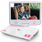LENCO DVP-910PK Tragbarer DVD-Spieler, Weiß-Pink LENCO DVP-910PK Tragbarer DVD-Spieler, Weiß-Pink
