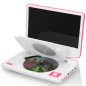 LENCO DVP-910PK Tragbarer DVD-Spieler, Weiß-Pink LENCO DVP-910PK Tragbarer DVD-Spieler, Weiß-Pink