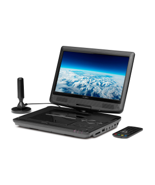 REFLEXION DVD1017 Tragbarer DVD Player, schwarz