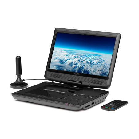 REFLEXION DVD1017 Tragbarer DVD Player, schwarz
