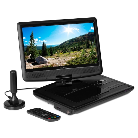 REFLEXION DVD1017 Tragbarer DVD Player, schwarz
