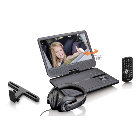 LENCO DVP-1010BK Tragbarer DVD-Player, Schwarz