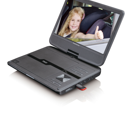 LENCO DVP-1010BK Tragbarer DVD-Player, Schwarz