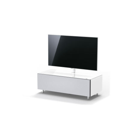 JUST BY SPECTRAL TV-Soundbar-Lowboard mit TV-Halterung VESA600. JRL 1104T. Breite 111cm. Snow.