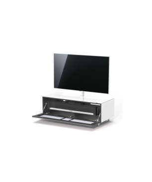 JUST BY SPECTRAL TV-Soundbar-Lowboard mit Soundbar-Ablage und TV-Halterung VESA600. JRL 1104T. Breite 111cm. Snow. TV-Soundbar