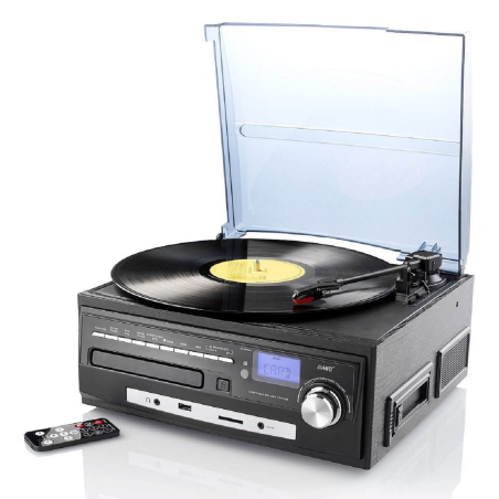 AUVISIO MHX-550.LP Schallplatten-Digitalisierer, schwarz