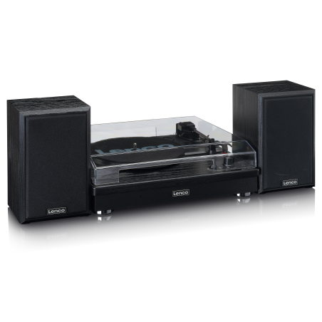 LENCO LS-101BK - Holz-Bluetooth - Plattenspieler Schwarz