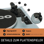 LENCO LS-440BUBG - 4 eingebaute Lautsprechern - Bluetooth Plattenspieler Blau-Taupe LENCO LS-440BUBG - 4 eingebaute Lautsprechern - Bluetooth Plattenspieler Blau-Taupe