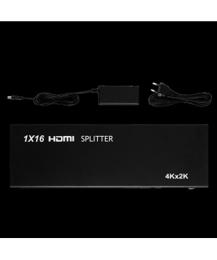 KABELBUDE HDMI Splitter, 1x IN, 16x OUT, 4K2K, 3D Umschalter & Verteiler