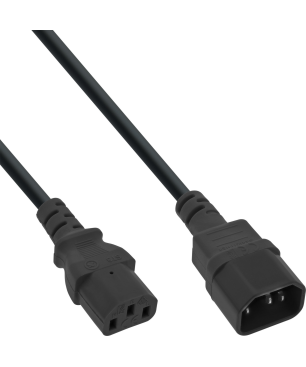 INLINE Kabel Kaltgeräteverlängerung Stromkabel extern