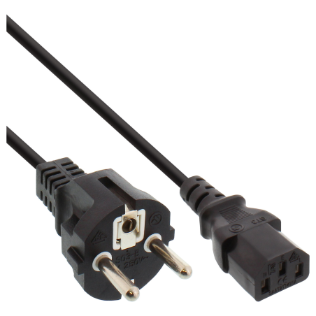INLINE Kabel Kaltgerätekabel Deutschland/EU Stromkabel extern 1.8 m