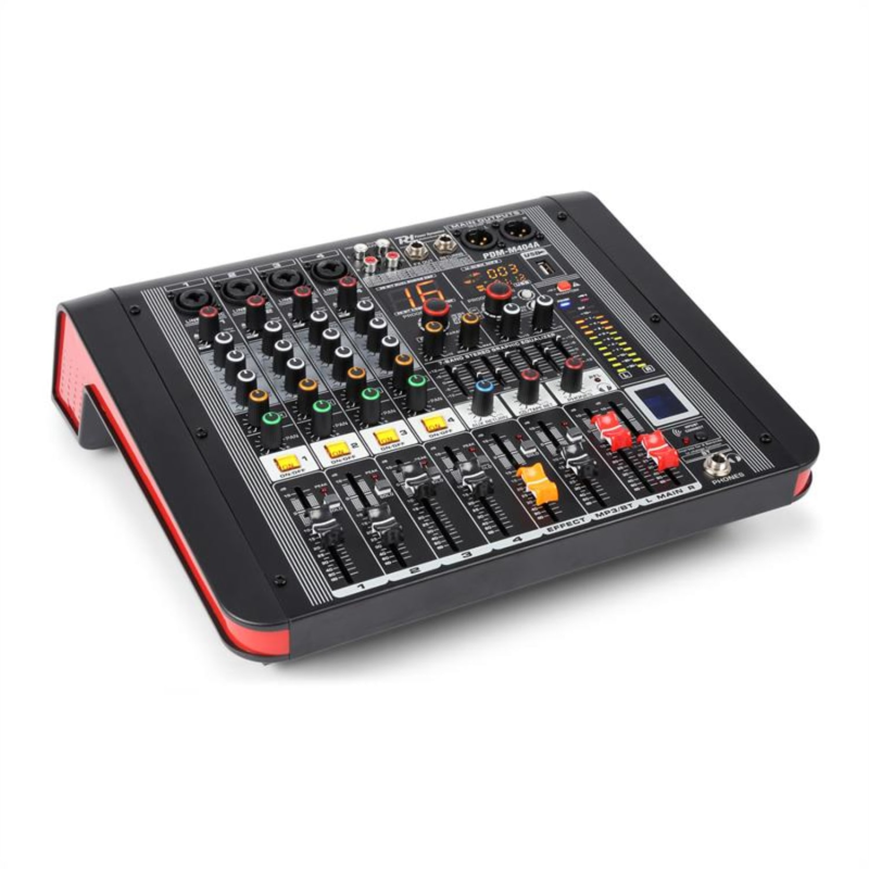 POWER DYNAMICS PDM-M404A 4-Kanal Mischpult, Schwarz POWER DYNAMICS PDM-M404A 4-Kanal Mischpult, Schwarz