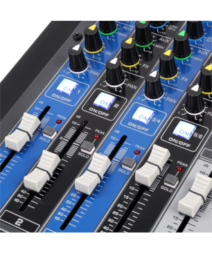 POWER DYNAMICS PDM-S804 8-Kanal Mischpult, Schwarz