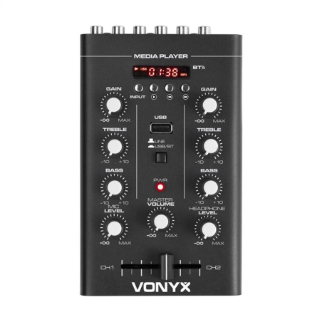 VONYX STM500BT 2-Kanal Mixer, Schwarz