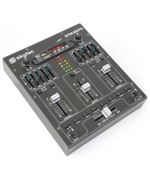 SKYTEC STM-2270 4-Kanal Mischpult, Schwarz