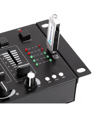 SKYTEC STM-3020B 3/2-Kanal Mischpult, Schwarz