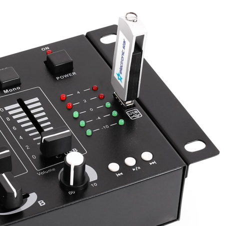 SKYTEC STM-3020B 3/2-Kanal Mischpult, Schwarz