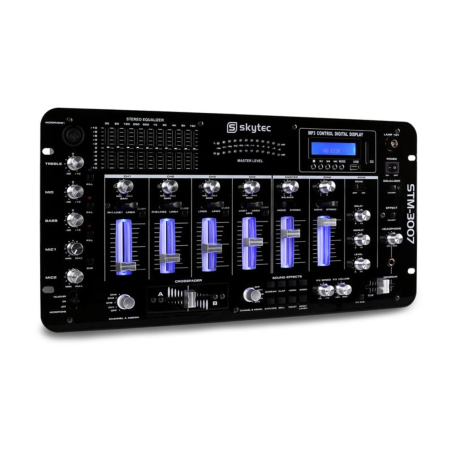 SKYTEC STM-3007 6-Kanal Mischpult, Schwarz