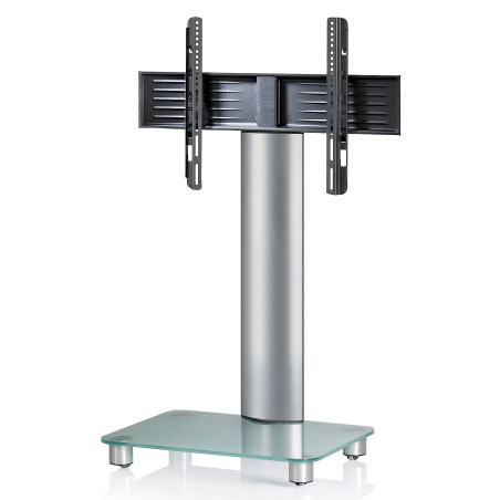 VCM Tosal TV-Standfuß Silber/Mattglas