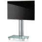 VCM Tosal TV-Standfuß Silber/Mattglas VCM Tosal TV-Standfuß Silber/Mattglas