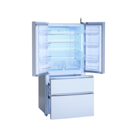 WOLKENSTEIN WFD540NF SI Kühlgefrierkombination (F, 182 cm hoch, Silber)