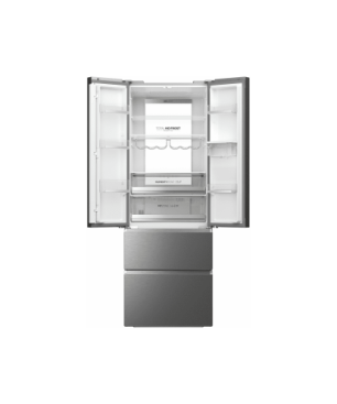 HAIER HFW7720EWMP French Door Kühlgefrierkombination (E, 302 kWh, 2006 mm hoch, Edelstahl-Front)