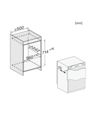 MIELE FNS 7040 E Gefrierschrank (E, 712 mm hoch)