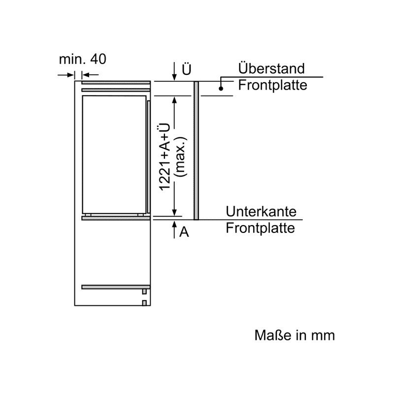 SIEMENS GI41NACE0 Gefrierschrank (E, 1221 mm hoch)