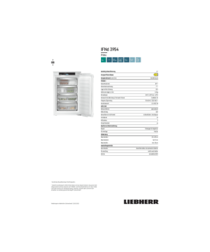 LIEBHERR IFNd 3954-20 Prime Gefrierschrank (D, 872 mm hoch)