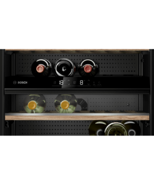 BOSCH KWK16ABGA Weinklimaschrank (EEK G, Schwarz)