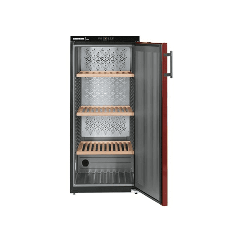 LIEBHERR WKr 3211-22 Weinklimaschrank (EEK E, Schwarz/Bordeauxrot)