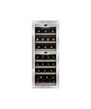 CASO 650 WineComfort 38 Weinklimaschrank (EEK G, Silber)