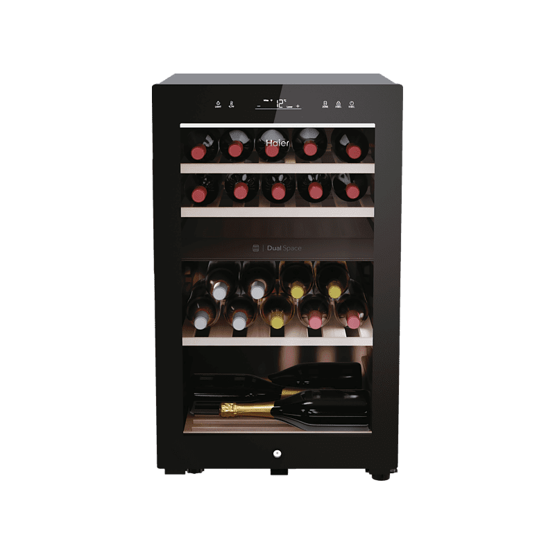 HAIER HWS42GDAU1 Weinklimaschrank (EEK G, Schwarz) HAIER HWS42GDAU1 Weinklimaschrank (EEK G, Schwarz)