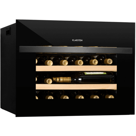 KLARSTEIN Vinsider 24 Built-In Uno Weinkühlschrank (EEK G, schwarz)