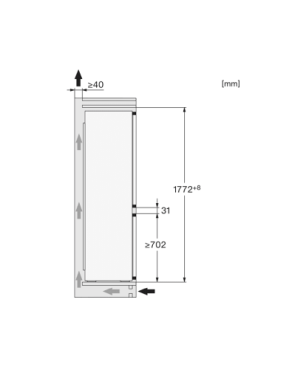 MIELE KS 28463 D bb Kühlschrank (C, 1850 mm hoch, Schwarz)