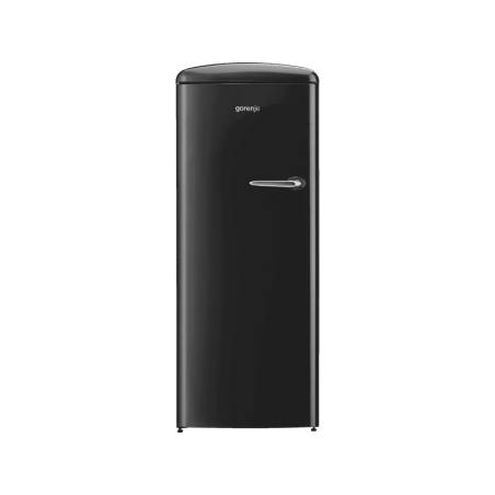 GORENJE ORB153BK-L Retro Collection Kühlschrank (E, 1540 mm hoch, Schwarz)