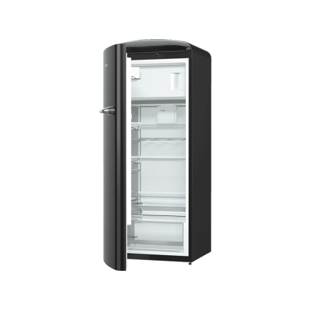 GORENJE ORB153BK-L Retro Collection Kühlschrank (E, 1540 mm hoch, Schwarz)