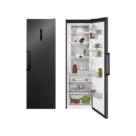 AEG RKB738E5MB Kühlschrank (E, 1860 mm hoch, Black Stainless Steel)