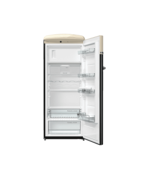 GORENJE OBRB 153 BK Retro Special Edition Kühlschrank (E, 1540 mm hoch, Schwarz)