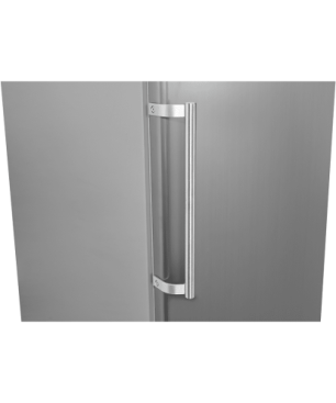 EXQUISIT KS350-V-H-040E inoxlook Kühlschrank (114,00 kWh/Jahr, E, 1730 mm hoch, Edelstahloptik)