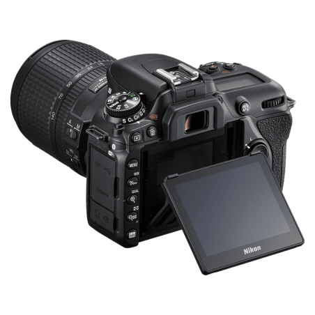 KON D7500 Kit Spiegelreflexkamera, 20,9 Megapixel, 18-140 mm Objektiv (AF-S, DX, ED, VR), Touchscreen Display, WLAN, Schwarz