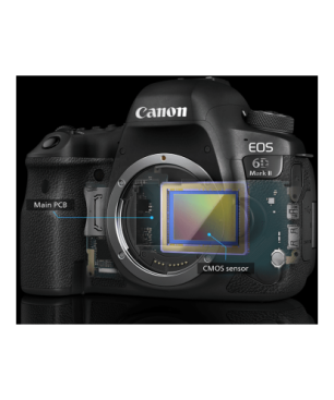 CANON EOS 6D Mark II Body Spiegelreflexkamera, 26,2 Megapixel, Touchscreen Display, WLAN
