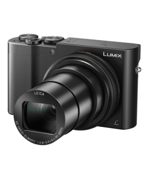 PANASONIC Lumix DMC-TZ101 LEICA Digitalkamera Schwarz , 10x opt. Zoom, LCD-Display