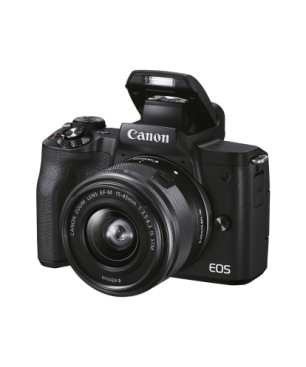 CANON Canon EOS M50 MK II Kit + Tasche und 16GB Speicherkarte Systemkamera mit Objektiv 15-45mm