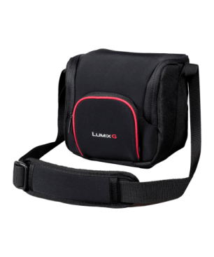 PANASONIC Lumix DMC-G70K + 16 GB Speicherkarte + Tasche Systemkamera mit Objektiv 14-42 mm , 7,62 cm Display Touchscreen, WLAN