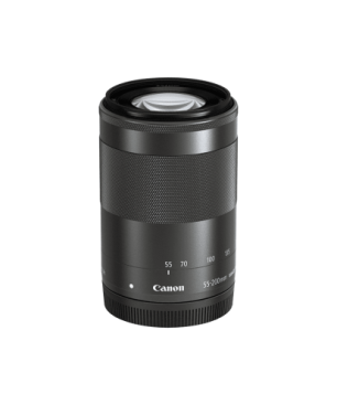 CANON Canon EOS M50 MK II Kit Systemkamera mit Objektiv 15-45 mm + 55-200 mm , 7,5 cm Display Touchscreen, WLAN