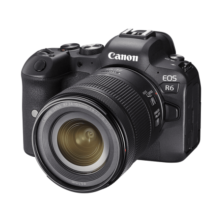 CANON EOS R6 Kit Systemkamera mit Objektiv 24-105 mm , 7,5 cm Display