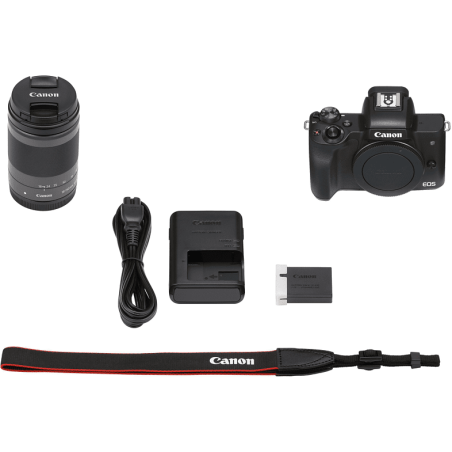 CANON Canon EOS M50 MK II Kit Systemkamera mit Objektiv 18-150mm , 7,5 cm Display Touchscreen, WLAN