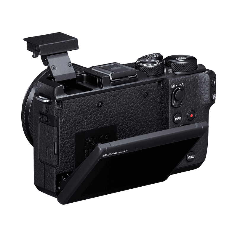 CANON EOS M6 Mark II Body Systemkamera mit Objektiv 15-45 mm , 7,5 cm Display Touchscreen, WLAN CANON EOS M6 Mark II Body Systemkamera mit Objektiv 15-45 mm , 7,5 cm Display Touchscreen, WLAN